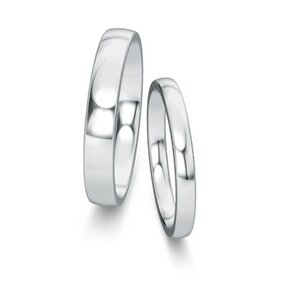 Trouwringen Modern/Romance in platina