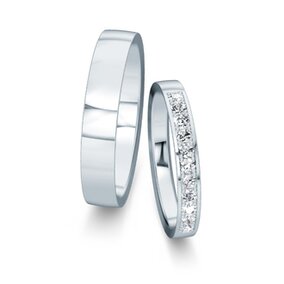 Trouwringen Desire met diamant-pavé 0,22ct