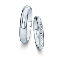 Trouwringen Delight/Heaven met diamant-pavé 0,24ct