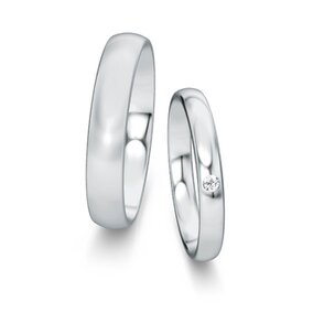 Trouwringen Classic/Eternal met diamant 0,03ct