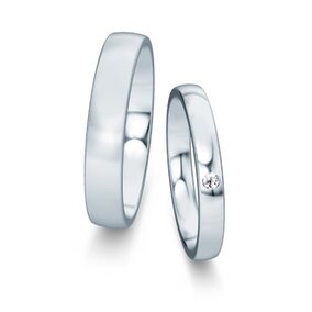 Trouwringen Modern/Romance met diamant 0,03ct