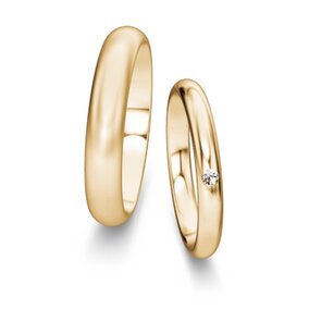 Trouwringen Delight/Heaven met diamant 0,03ct