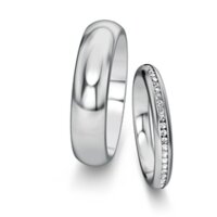 Trouwringen Delight/Heaven met diamanten 0,135ct