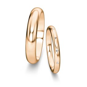 Trouwringen Delight/Heaven met diamant 0,06ct