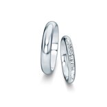 Trouwringen Heaven met diamant-Pavé 0,24ct