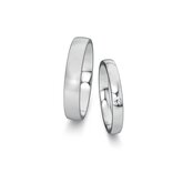 Trouwringen Modern/Romance met diamant 0,03ct
