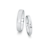 Trouwringen Modern/Romance met diamant 0,03ct
