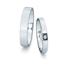 Trouwringen Infinity met diamant 0,03ct