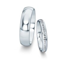 Trouwringen Classic/Eternal met diamanten 0,13ct