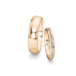 Trouwringen Classic/Eternal met diamanten 0,13ct