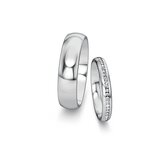 Trouwringen Classic/Eternal met diamanten 0,13ct
