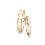 Trouwringen Modern/Romance met diamant 0,06ct