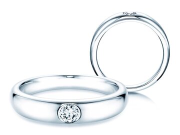 Verlovingsring Promise in zilver 925/- met diamant 0,03ct H/SI