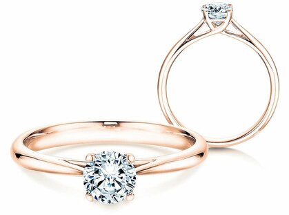 Verlovingsring Delight in 18K roségoud met diamant 0,40ct G/SI