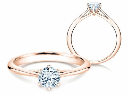 Verlovingsring Heaven 6 in 14K roségoud met Lab-grown diamant 0,75ct E/VS