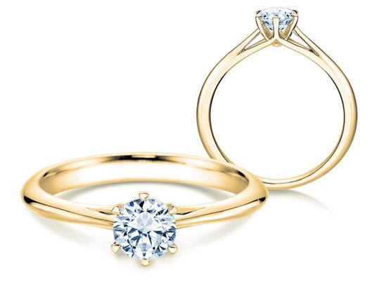 Verlovingsring Heaven 6 in 18K geelgoud met Lab-grown diamant 0,50ct E/VS