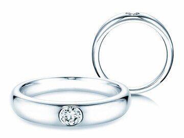 Verlovingsring Promise in zilver 925/- met diamant 0,05ct G/SI