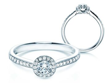 Verlovingsring Halo Petite