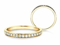 Verlovingsring Alliance-/Eternityring in 14K geelgoud met diamanten 0,30ct G/SI