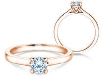 Verlovingsring Romance in 14K roségoud met diamant 0,50ct G/SI