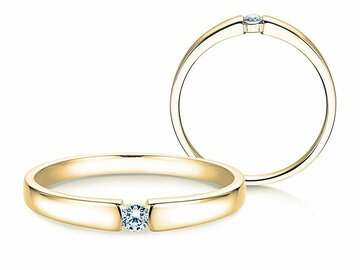 Verlovingsring Infinity Petite in geelgoud