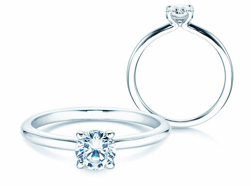 Solitaire ring met diamant