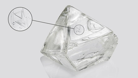 Groeistructuren bij natuurlijke diamanten