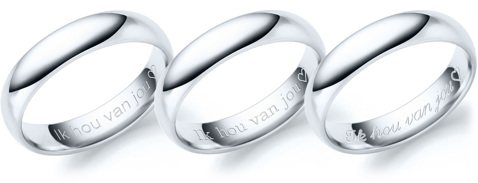 gravures in modern, klassieke schrijfletters en elegante cursive letters