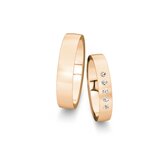 Trouwringen Desire met diamant 0,1ct
