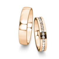 Trouwringen Infinity met diamanten 0,48ct