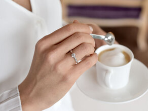 Verlovingsring Romance in 14K witgoud met diamant 2,50ct H/SI