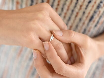 Verlovingsring Vivid Diamond in 18K witgoud met diamanten 0,43ct G/SI