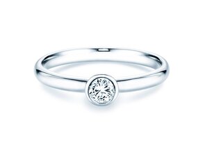 Verlovingsring Eternal in 9K witgoud met diamant 0,25ct H/SI
