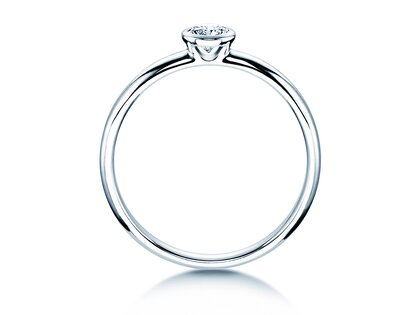 Verlovingsring Eternal in 9K witgoud met diamant 0,25ct H/SI