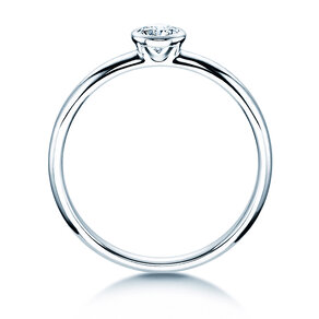 Verlovingsring Eternal in 9K witgoud met diamant 0,25ct H/SI