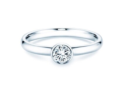 Verlovingsring Eternal in 14K witgoud met diamant 0,30ct H/SI