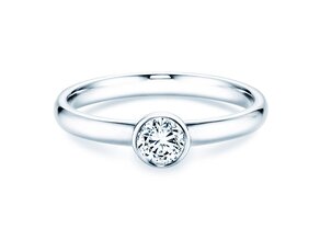 Verlovingsring Eternal in 14K witgoud met diamant 0,30ct H/SI