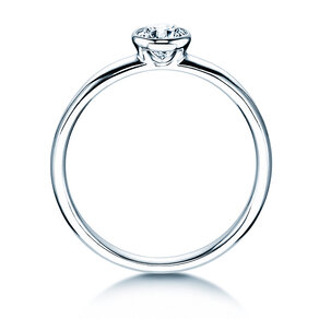 Verlovingsring Eternal in 14K witgoud met diamant 0,30ct H/SI