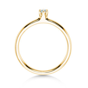 Verlovingsring Classic 6 in 14K geelgoud met diamant 0,05ct H/SI