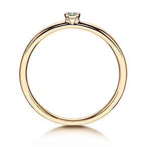 Verlovingsring Eternal in 14K geelgoud met diamant 0,05ct H/SI