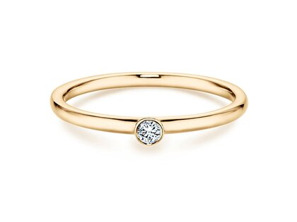 Verlovingsring Eternal in 14K geelgoud met diamant 0,05ct H/SI