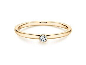 Verlovingsring Eternal in 14K geelgoud met diamant 0,05ct H/SI