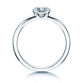 Verlovingsring Eternal in 9K witgoud met diamant 0,40ct D/IF