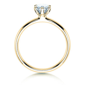 Verlovingsring Classic 6 in 9K geelgoud met diamant 0,60ct H/SI