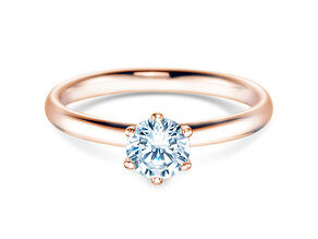 Verlovingsring Classic 6 in 18K roségoud met diamant 0,60ct H/SI