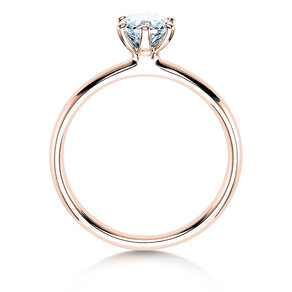 Verlovingsring Classic 6 in 18K roségoud met diamant 0,60ct H/SI