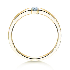 Verlovingsring Infinity Petite in 14K geelgoud met diamant 0,09ct G/SI