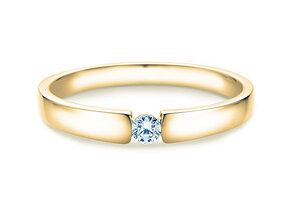 Verlovingsring Infinity Petite in 14K geelgoud met diamant 0,09ct G/SI