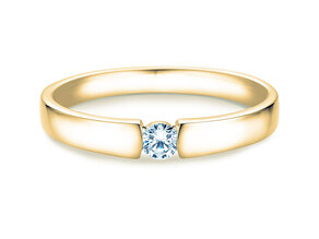Verlovingsring Infinity Petite in 14K geelgoud met diamant 0,13ct G/SI
