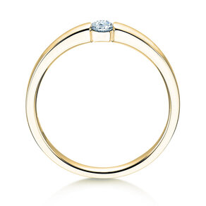 Verlovingsring Infinity Petite in 14K geelgoud met diamant 0,13ct G/SI